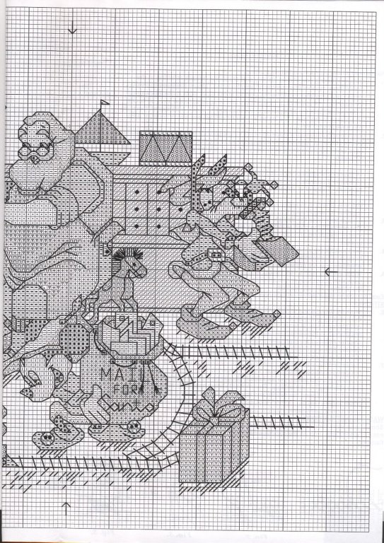 Schema punto croce Babbonatale disney 2