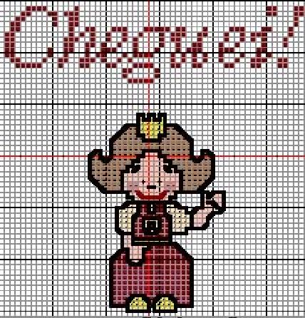 Schema punto croce Bambina