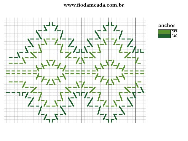 Schema punto croce Bordura 14