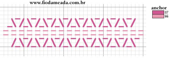 Schema punto croce Bordura 5