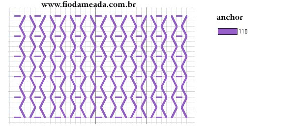 Schema punto croce Bordura 7