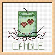 Schema punto croce Candle 2