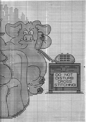 Schema punto croce Casa suini 2