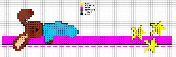 Schema punto croce Coniglietto