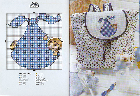 Schema punto croce Coniglio bimbi