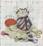 Schema punto croce Crafty cat1