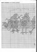 Schema punto croce Galline ricamano 3