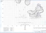 Schema punto croce Orso appeso 2