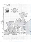 Schema punto croce Quadro circo 1