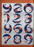 Schema punto croce abc stelle 3