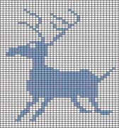 Schema punto croce alce