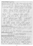 Schema punto croce alfabeto punto scritto