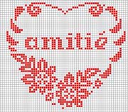 Schema punto croce amitie