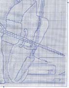 Schema punto croce Angelo Violoncello 3