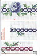 Schema punto croce Asciugamano Rosa