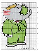 Schema punto croce Babar A