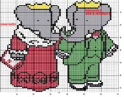 Schema punto croce Babar C