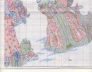 Schema punto croce Babbi Natale 2