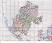 Schema punto croce Babbi Natale 5