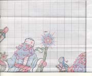 Schema punto croce Babbi Natale 7