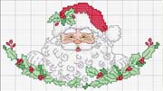 Schema punto croce Babbo-natale