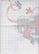 Schema punto croce Babbonatale Animali 1