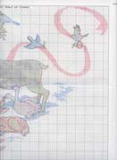 Schema punto croce Babbonatale Animali 4