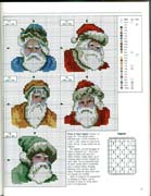 Schema punto croce Babbonatale Coperta 1