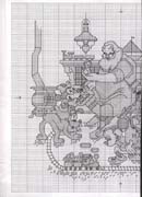 Schema punto croce Babbonatale Disney1