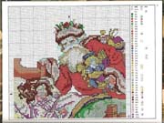 Schema punto croce Babbonatale Dolce Sogno 1