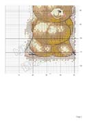 Schema punto croce Baby Orso 2
