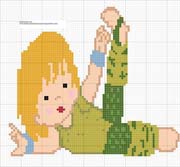 Schema punto croce Ballerina