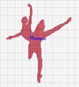Schema punto croce Ballerina Ele