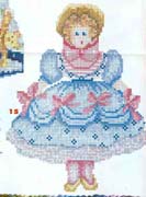 Schema punto croce Bambola1