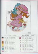 Schema punto croce Bimba Fischia