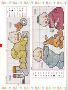 Schema punto croce Bimbi Giocano