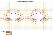 Schema punto croce Bordura 8