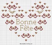 Schema punto croce Buone Feste