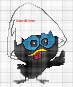 Schema punto croce calimero