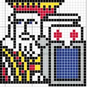 Schema punto croce carte poker 3