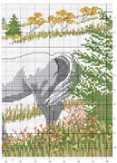 Schema punto croce cavallo 2