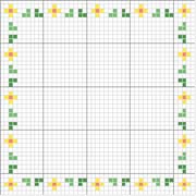 Schema punto croce cornice
