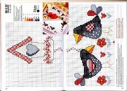 Schema punto croce corvi