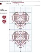 Schema punto croce cuori nordici