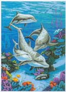 Schema punto croce delfini