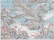 Schema punto croce delfini 2