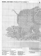 Schema punto croce elefante ape 1
