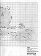 Schema punto croce elefante ape 4