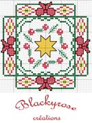 Schema punto croce fantasia natale 5