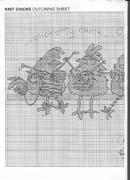 Schema punto croce galline ricamano 3